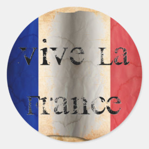 Flag of France Classic Round Sticker
