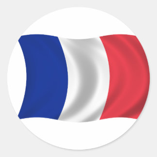 Flag of France Classic Round Sticker