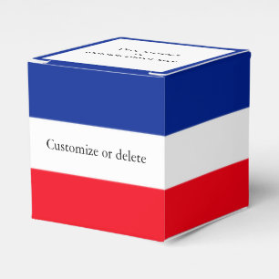 Flag of France French Colours Custom Favour Box
