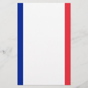 Flag of France; French Flag, Drapeau de la France Stationery
