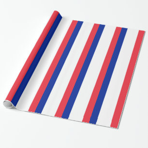 Flag of France; French Flag, Drapeau de la France Wrapping Paper