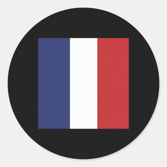 Flag Of France French Flag France Classic Round Sticker (Front)