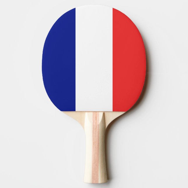 Flag of France French Tricolore Ping Pong Paddle (Back)