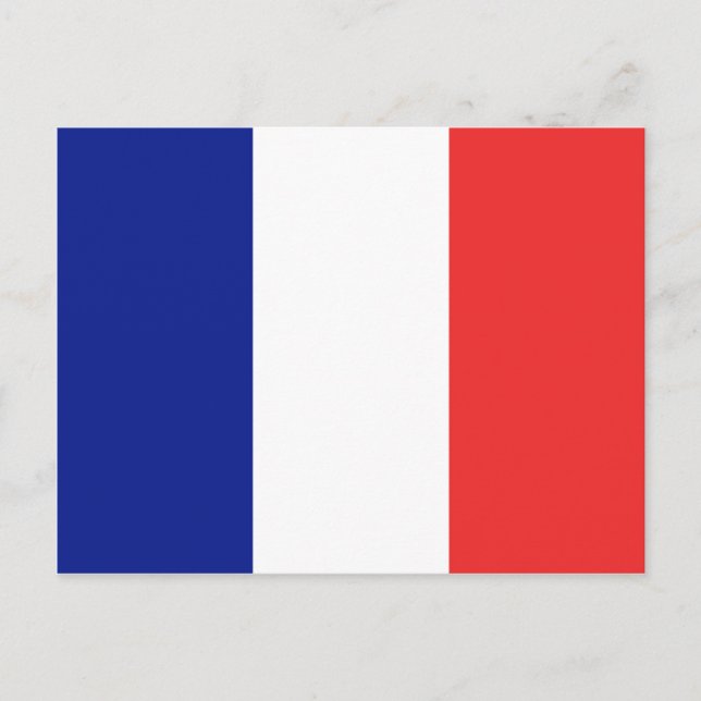 Flag of France French Tricolore Postcard (Front)