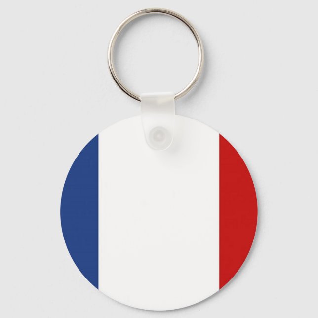 Flag of France Key Ring (Front)