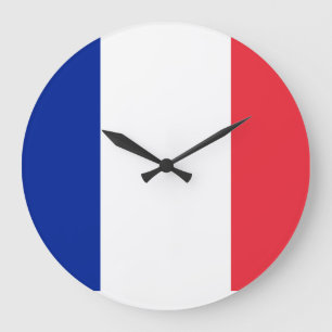 Flag of France Large Clock