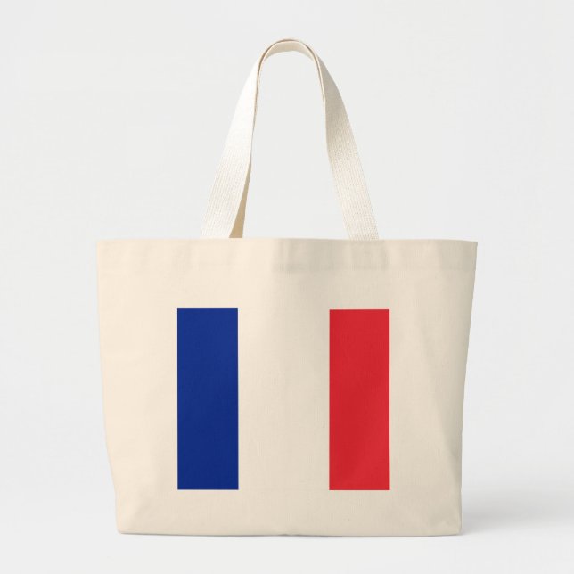 Flag of France Large Tote Bag (Front)