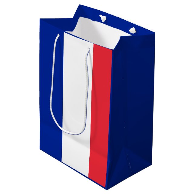 Flag of France Medium Gift Bag (Front Angled)
