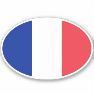 Flag of France Oval