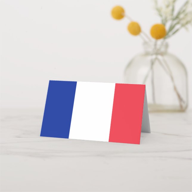 Flag of France Place Card (Front)