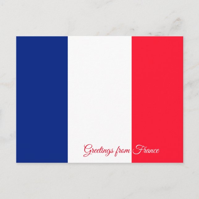 Flag of France Postcard (Front)