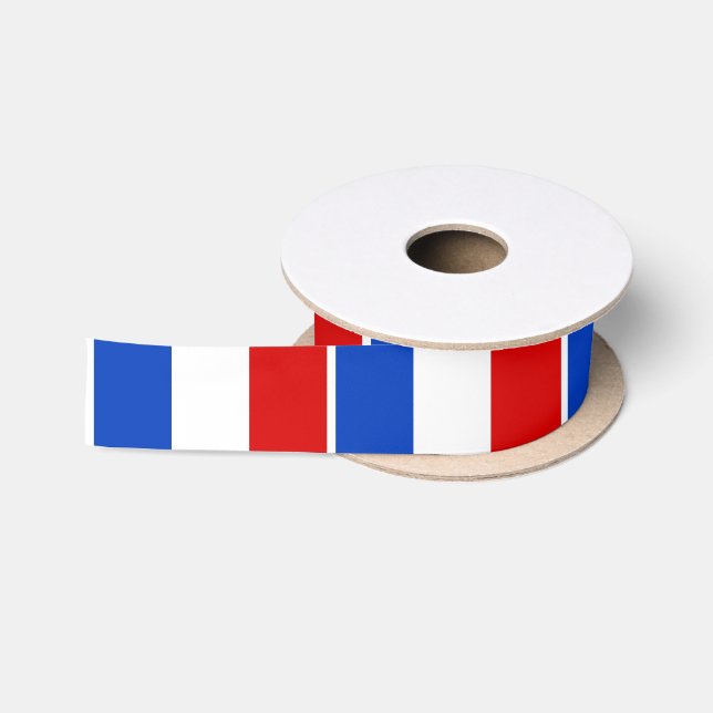 Flag of France Satin Ribbon (Spool)
