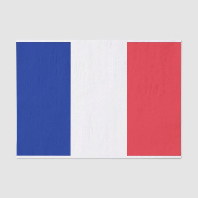 Flag of France Tissue Paper (Front)
