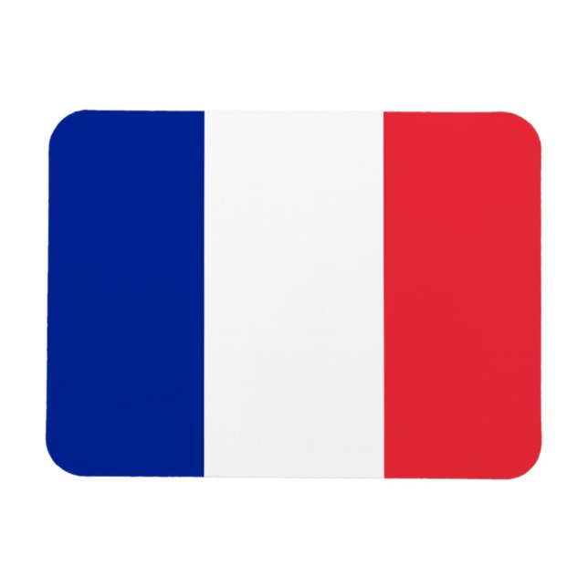 Flag of France, Tricolour National Flag Magnet (Horizontal)