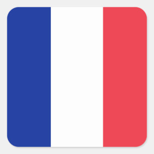 Flag of France, Tricolour National Flag Square Sticker