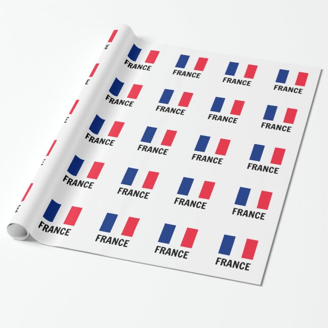 Flag of France Wrapping Paper (Unrolled)