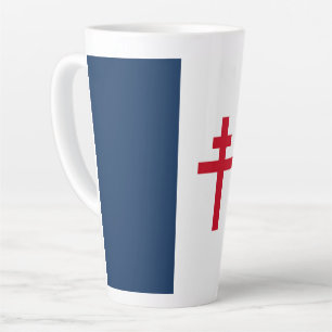 Flag of Free France Latte Mug