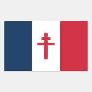 Flag of Free France Rectangular Sticker