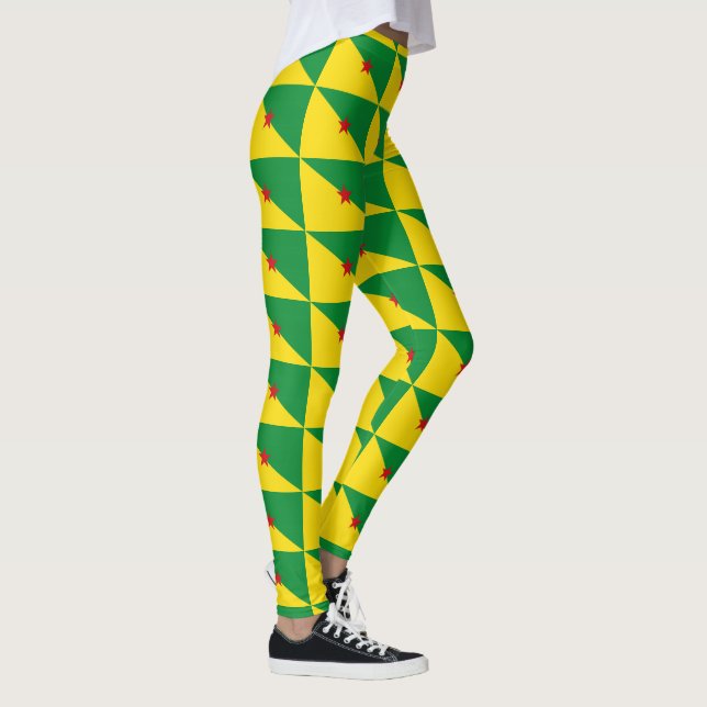 Flag of French Guiana Leggings (Right)