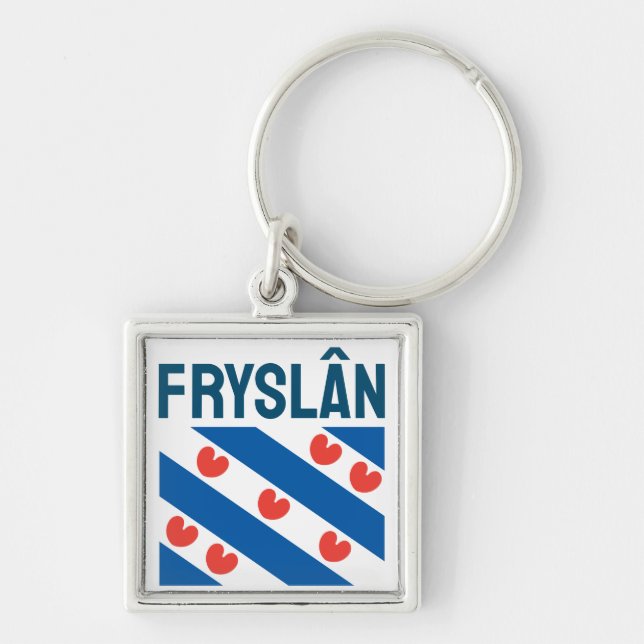 Flag of Friesland Key Ring (Front)