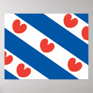 Flag of Friesland Poster
