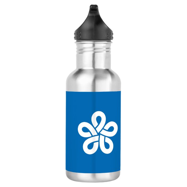 Flag of Fukuoka Prefecture, Japan 532 Ml Water Bottle (Right)
