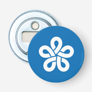 Flag of Fukuoka Prefecture, Japan Bottle Opener