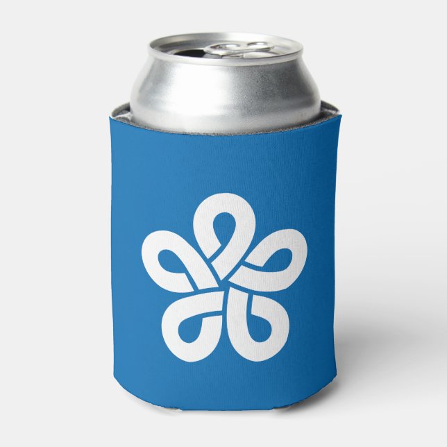 Flag of Fukuoka Prefecture, Japan Can Cooler (Can Front)
