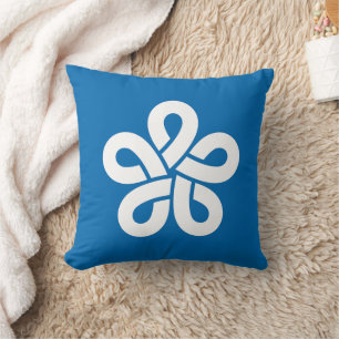 Flag of Fukuoka Prefecture, Japan Cushion