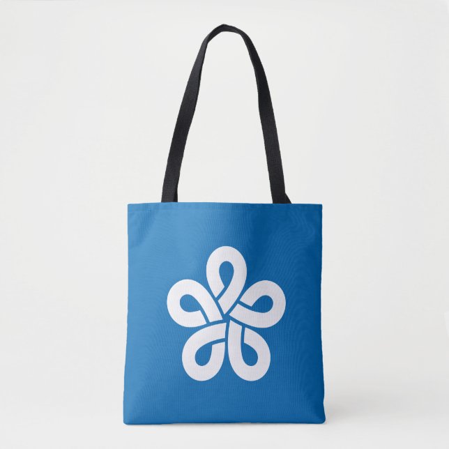 Flag of Fukuoka Prefecture, Japan Tote Bag (Front)