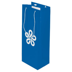 Flag of Fukuoka Prefecture, Japan Wine Gift Bag