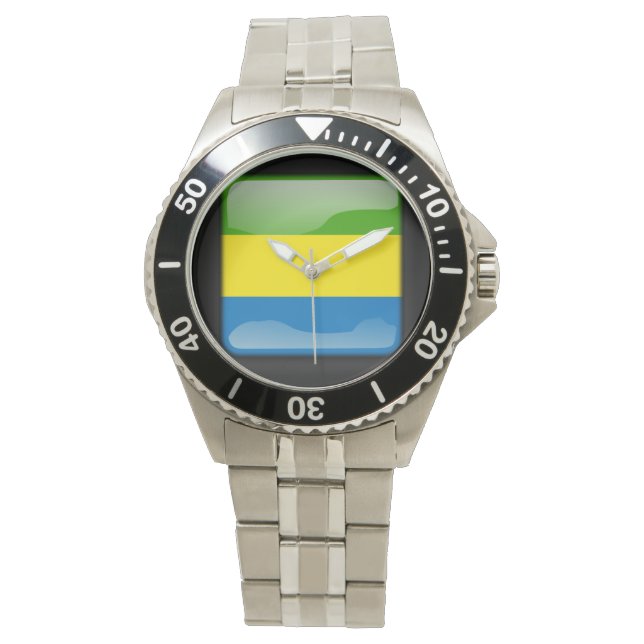 Flag_of_Gabon Watch (Front)