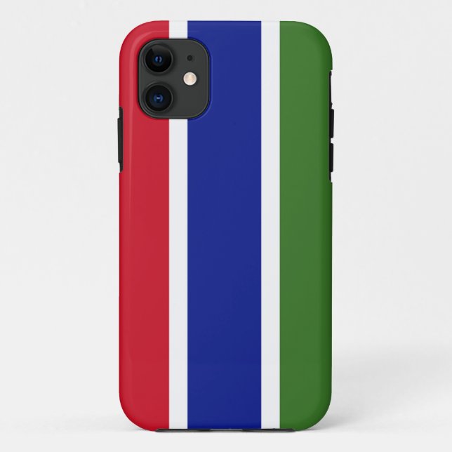 Flag of Gambia Case-Mate iPhone Case (Back)