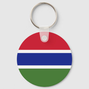 Flag of Gambia Key Ring