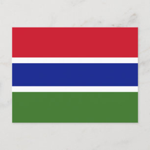 Flag of Gambia Postcard