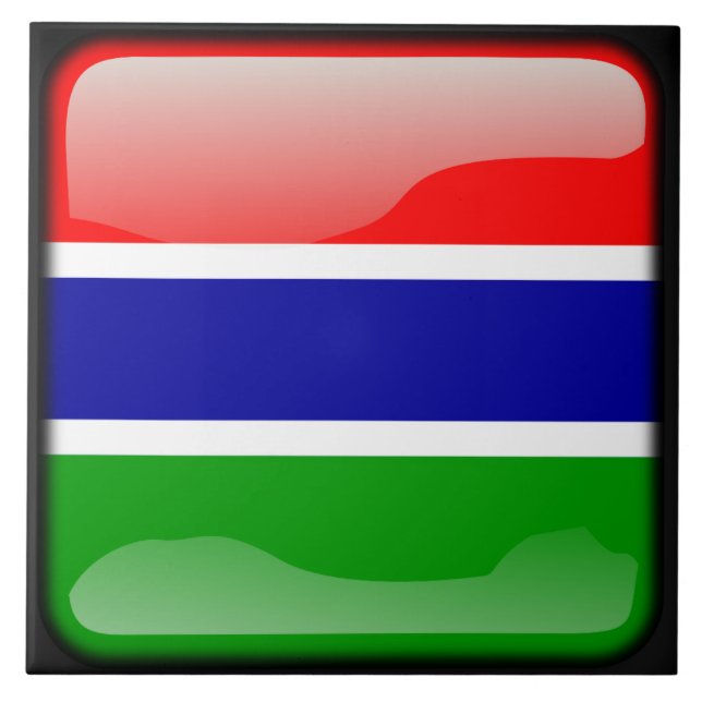 Flag of Gambia Tile (Front)