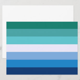 Flag of Gay Men (LGBT Symbol) (Gay Pride) (MLM) ⚣ Card