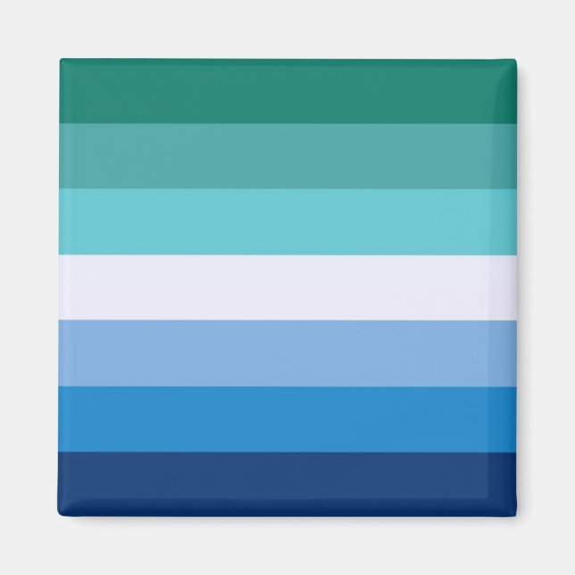 Flag of Gay Men (LGBT Symbol) (Gay Pride) (MLM) ⚣ Magnet (Front)