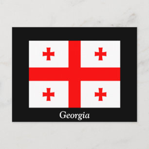 Flag of Georgia (country) Postcard