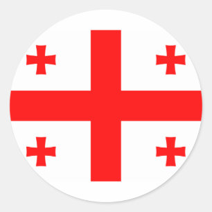 Flag of Georgia (country) Sticker