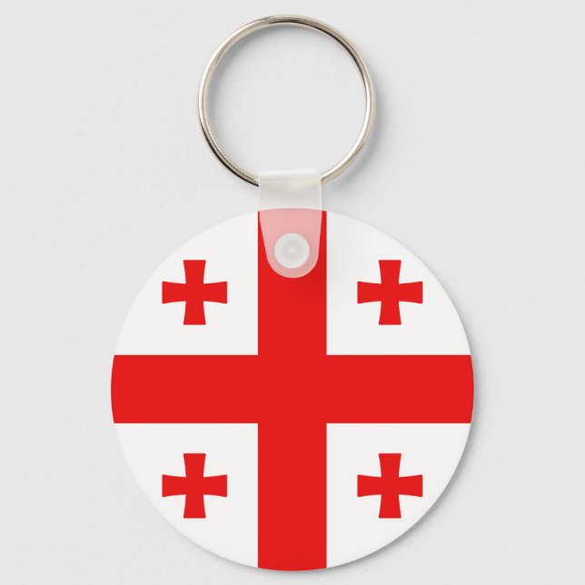 Flag of Georgia Key Ring (Front)