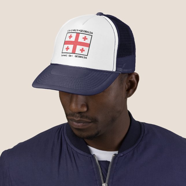 Flag of Georgia Trucker Hat (In Situ)