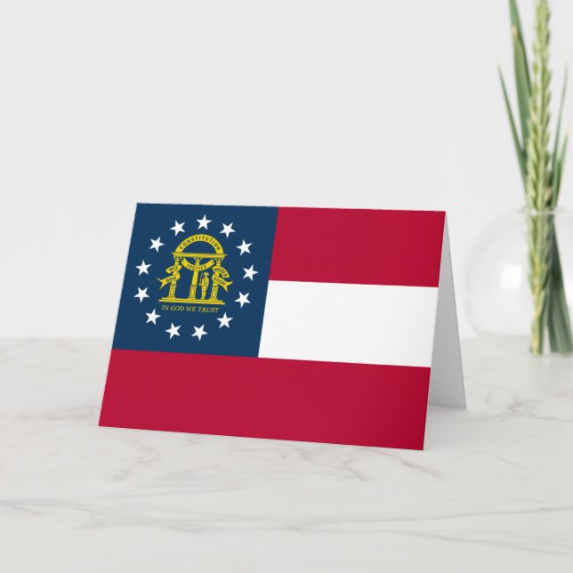 Flag of Georgia (US State) Card (Front)