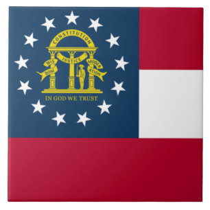 Flag of Georgia (US State) Tile