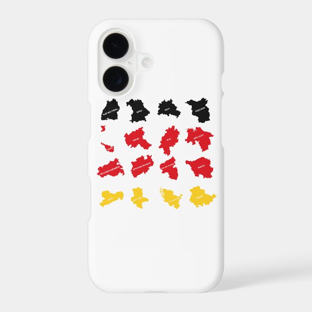Flag of German States iPhone Case (Back)