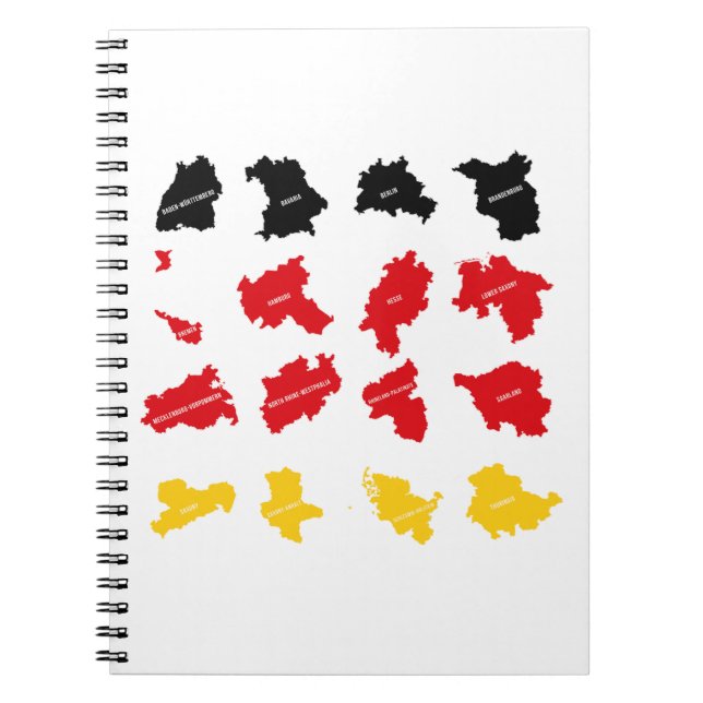 Flag of German States Notebook (Front)