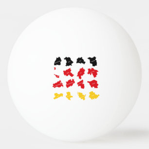 Flag of German States Ping Pong Ball