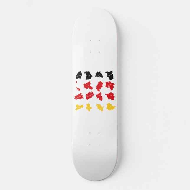 Flag of German States Skateboard (Front)