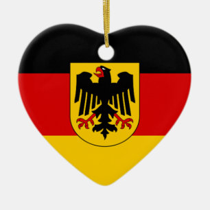 Flag of Germany - Bundesdienstflagge Ceramic Tree Decoration