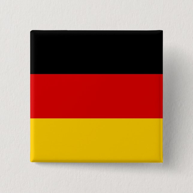Flag of Germany (Deutschland) 15 Cm Square Badge (Front)